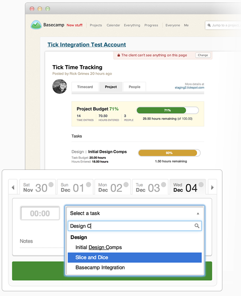 New Basecamp with Tick