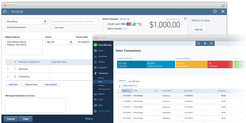 Time tracking integration for QuickBooks Online